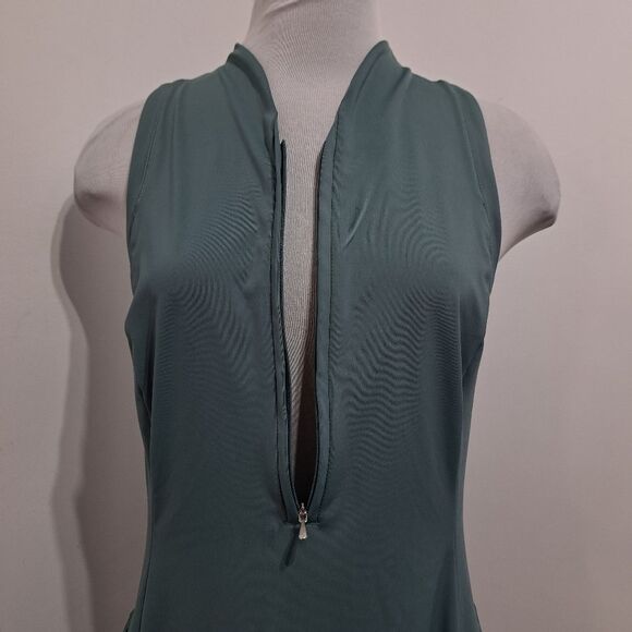 Athleta Advantage Activewear Golf Tennis Running Mini Dress Deep Ocean Teal Med - Picture 10 of 15